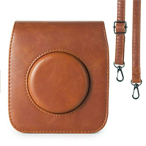 Case for Fujifilm Instax Square SQ20 Camera EpicGadget Classic Vintage PU Leather Compact Case Bag with Adjustable Shoulder Strap for Fuji Film instax SQ20  Brown