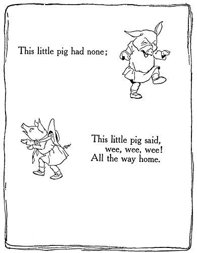 Mother Goose 1913 NThis Little Pig Went To The Market Pen And Ink Drawing By Arthur Rackham From An English Edition 1913 Of Mother Goose Nursery Rhymes Poster Print by  18 x 24