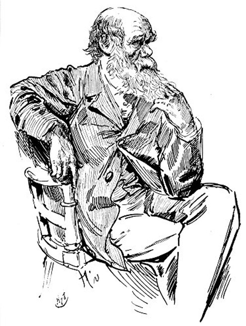 Charles Robert DarwinN 1809 1882 English Naturalist Pen And Ink Drawing By Harry Furniss 1854 1925 Poster Print by 18 x 24 Charles Robert DarwinN 1809 1882 English Naturalist Pen And Ink Drawing By Harry Furniss 1854 1925 Poster Print by 18 x 24