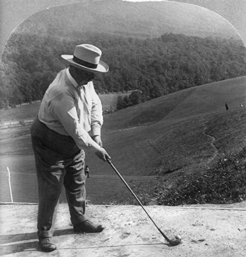 Posterazzi William Howard N 1857 1930 27Th President Of The United States Taft Playing Golf At Hot Springs Virginia C1908 Poster Print by 18 x 24 Posterazzi William Howard N 1857 1930 27Th President Of The United States Taft Playing Golf At Hot Springs Virginia C1908 Poster Print by 18 x 24