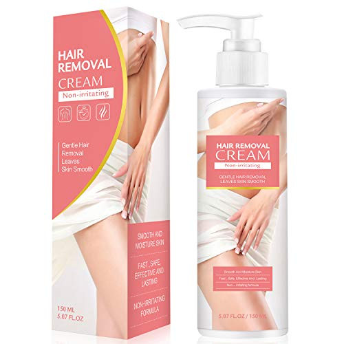 Hair Removal Cream for Women Skin Friendly Painless Flawless Depilatory Cream for Sensitive Skin Underarm Leg Bikini and Body Fast Effective Hair Remover Body Cream for Men 150ML