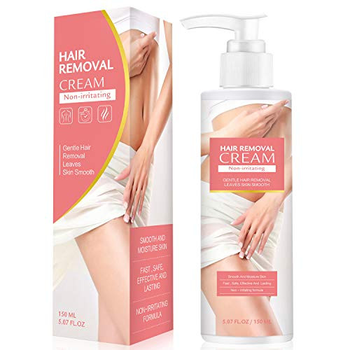 Hair Removal Cream for Women Skin Friendly Painless Flawless Depilatory Cream for Sensitive Skin Underarm Leg Bikini and Body Fast Effective Hair Remover Body Cream for Men 150ML Hair Removal Cream for Women Skin Friendly Painless Flawless Depilatory Cream for Sensitive Skin Underarm Leg Bikini and Body Fast Effective Hair Remover Body Cream for Men 150ML