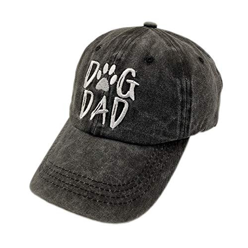 Waldeal Men s Dog Dad Embroidered Washed Adjustable Baseball Cap Dog Lover Hat Waldeal Men s Dog Dad Embroidered Washed Adjustable Baseball Cap Dog Lover Hat