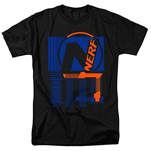 Nerf Grid T Shirt   Stickers  Small  Black