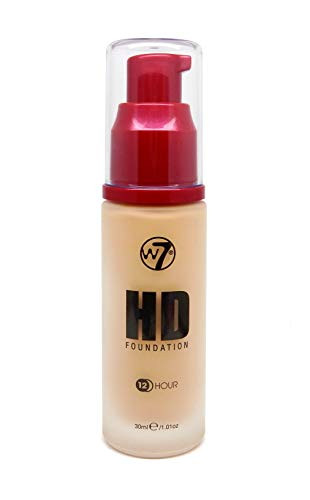 W7   HD Foundation   Rich and Creamy Matte Formula   Medium Lasting Coverage   Available in 20 Shades   Fresh Beige   Cruelty Free Vegan Liquid Foundation Makeup by W7 Cosmetics