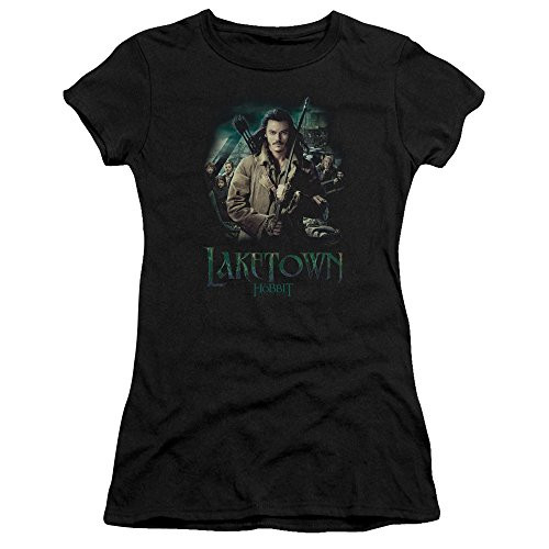 Trevco Hobbit Protector Juniors  Sheer Fitted T Shirt Large Black