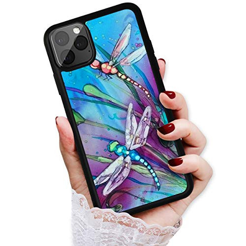 for iPhone 11 Pro Max Art Design Soft Back Case Phone Cover HOT12283 Blue Dragonfly 12283