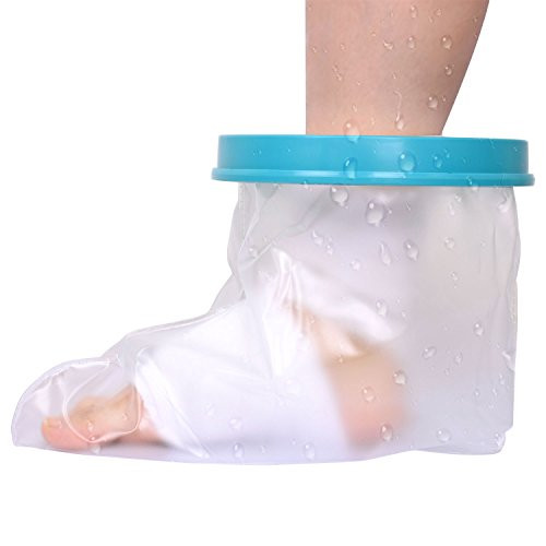 Leg Cast Cover Adult Waterproof Bandages Protector Lightweight Reusable Cast Cover for Showers Bathing Broken Foot Ankle Knee Toe   Plastic Dry Bag   Water Tight Seal Keep Casts   Bandages Dry
