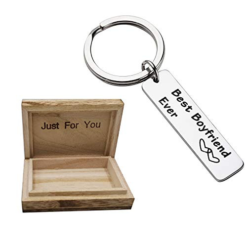 Boyfriend Gifts Best Boyfriend Ever Keychain Key Tag Dating Anniversary