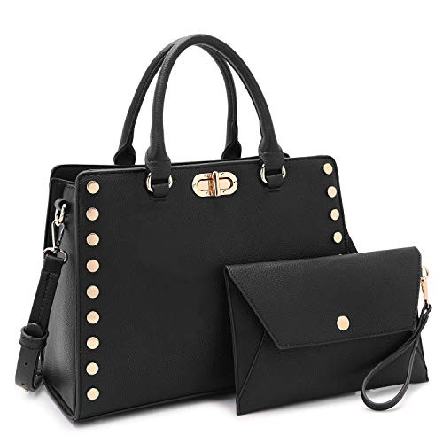 Dasein Purses and Handbags for Women Satchel Bags Top Handle Shoulder Bag Work Tote Bag With Matching Wallet