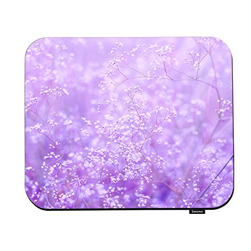 Swono Flower Mouse Pads Beautiful Purple Background with Small Flowers Mouse Pad for Laptop Funny Non Slip Gaming Mouse Pad for Office Home Travel Mouse Mat 79 X95 Swono Flower Mouse Pads Beautiful Purple Background with Small Flowers Mouse Pad for Laptop Funny Non Slip Gaming Mouse Pad for Office Home Travel Mouse Mat 79 X95
