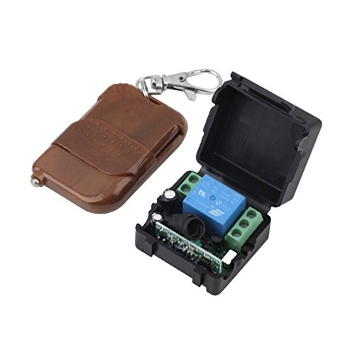 O'plaza ®Dc 12V 10A Relay RF Wireless Remote Control Receiver Momentary Switch (12V 1 Channel)