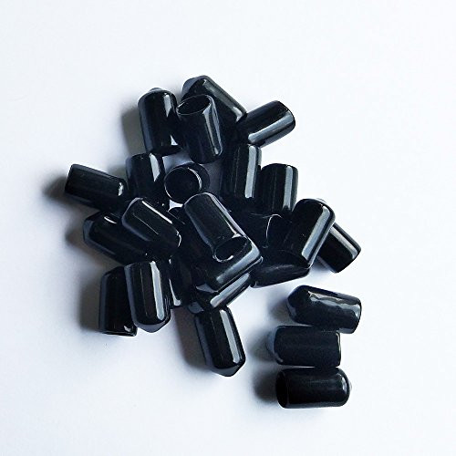 LGEGE   3 8  100 Pcs Black Screw Thread Protectors