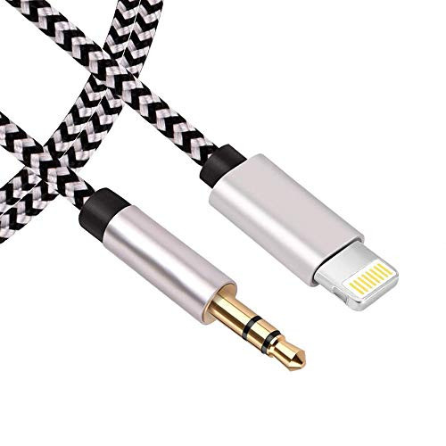Aux Cord for Phone XS, 3.5mm Aux Stereo Audio Cable, Aux Cable Compatible with Phone XR/XS/XS Max/X/8/8 Plus/7 Plus to Car Stereo,Speakers,Headphones(Support iOS 11 or Up to Later),Car/Home Stereo