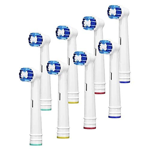 Replacement Toothbrush Heads Compatible With Oral B Braun 8 Pack Professional Electric Toothbrush Heads Precision Clean Brush Heads Refill for Oral B 7000 Pro 1000 9600  500 3000 8000