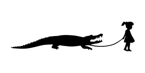 Girl Walking Alligator Funny MKR Decal Vinyl Sticker Cars Trucks Vans Walls Laptop Black 75 x 18 in MKR1254 Girl Walking Alligator Funny MKR Decal Vinyl Sticker Cars Trucks Vans Walls Laptop Black 75 x 18 in MKR1254
