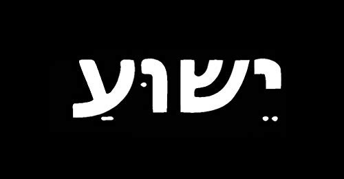 Yeshua Jesus Hebrew MKR Decal Vinyl Sticker Cars Trucks Vans Walls Laptop White 55 x 18 in MKR1331 Yeshua Jesus Hebrew MKR Decal Vinyl Sticker Cars Trucks Vans Walls Laptop White 55 x 18 in MKR1331