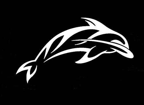 Dolphin MKR Decal Vinyl Sticker Cars Trucks Vans Walls Laptop White 55 x33 in MKR1386 Dolphin MKR Decal Vinyl Sticker Cars Trucks Vans Walls Laptop White 55 x33 in MKR1386