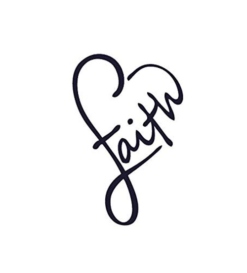 Faith Heart MKR Decal Vinyl Sticker Cars Trucks Vans Walls Laptop Black 55 x 36 in MKR1479 Faith Heart MKR Decal Vinyl Sticker Cars Trucks Vans Walls Laptop Black 55 x 36 in MKR1479