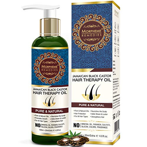 Morpheme Remedies Jamaican Black Castor Hair Therapy Oil  Supports Hair Growth   Controls Hair Fall   No Mineral Oil   Silicones  120mL Morpheme Remedies Jamaican Black Castor Hair Therapy Oil  Supports Hair Growth   Controls Hair Fall   No Mineral Oil   Silicones  120mL