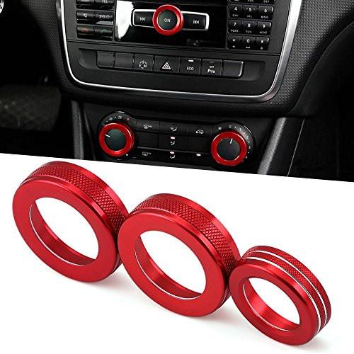 Interior Multimedia Volume Control Knob Decorative Ring For Mercedes Benz A B C E Class GLK GLA GLE ML GL AMG Accessorie