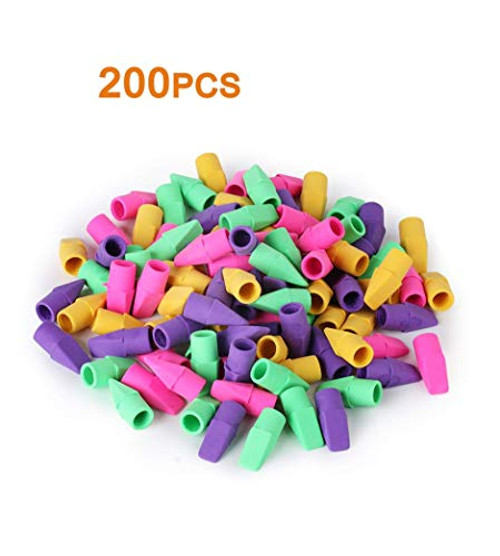 STORM GYRD Pencil Erasers, Pencil Top Erasers, 200 Pieces Cap Erasers, Eraser Tops, Pencil Eraser Toppers, School Erasers for Kids, School Supplies for Teachers, Eraser Pencil, Earasers, Eraser Caps