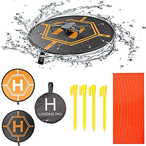 Drone Landing Pad Universal Waterproof D 80cm 30inch Portable Foldable Landing Pads for RC Drones Helicopter for DJI Mavic Air 2 Air Mavic Mini Mavic Pro Phantom 2 3 4 ProMavic Pro Mavic 2  Spark
