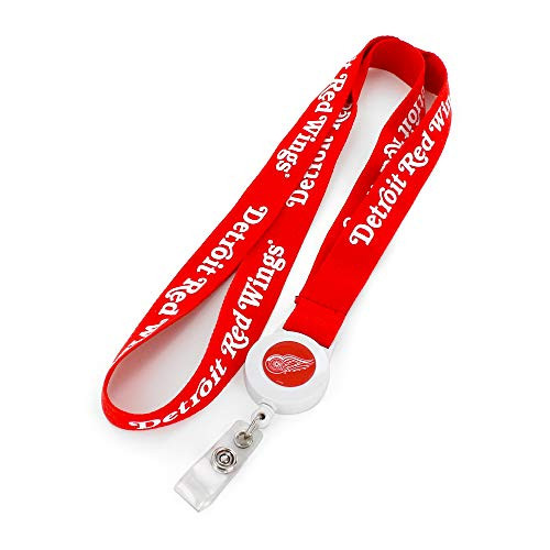 aminco NHL Detroit Red Wings Badge Reel Lanyard aminco NHL Detroit Red Wings Badge Reel Lanyard