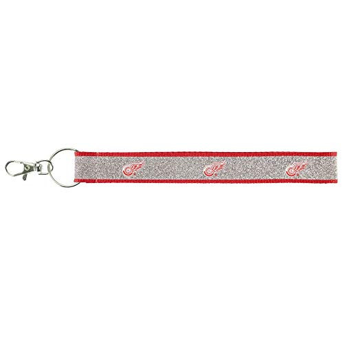 aminco NHL Detroit Red Wings Sparkle Wristlet Keychain aminco NHL Detroit Red Wings Sparkle Wristlet Keychain