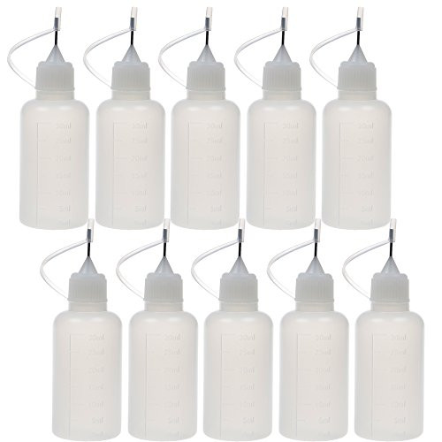 BCP 10pcs 30ml Needle Tip Glue applicator Dropper Bottles for DIY Handmade Paper Quilled Precision