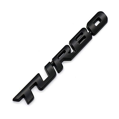 1Pcs 3D Metal TURBO Emblem Badge Replacement for Universal Cars Black 1Pcs 3D Metal TURBO Emblem Badge Replacement for Universal Cars Black