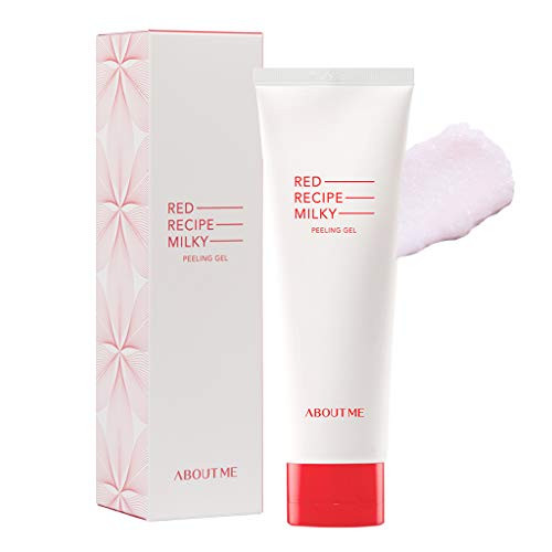 ABOUT ME Red Recipe Milky Peeling Gel 120ml Fermented Milk Moist Facial Exfoliator Gommage Type Removes Sebum Dead Skin Radiant Silky Smooth Skin ABOUT ME Red Recipe Milky Peeling Gel 120ml Fermented Milk Moist Facial Exfoliator Gommage Type Removes Sebum Dead Skin Radiant Silky Smooth Skin