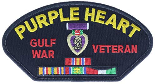 Purple Heart Gulf War Vet 5  Embroidered Patch PPMT0562k