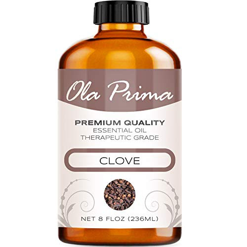 Ola Prima 8oz   Premium Quality Clove Essential Oil  8 Ounce Bottle  Therapeutic Grade Clove Oil