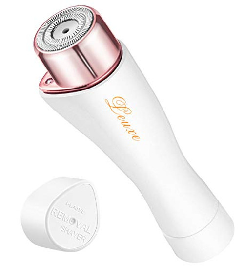 Leuxe Facial Hair Remover for Women Painless Hair Removal Waterproof Shaver Razor with LED Light for Peach Fuzz Fine Hair Chin Cheek Upper LipWhite Rose Leuxe Facial Hair Remover for Women Painless Hair Removal Waterproof Shaver Razor with LED Light for Peach Fuzz Fine Hair Chin Cheek Upper LipWhite Rose
