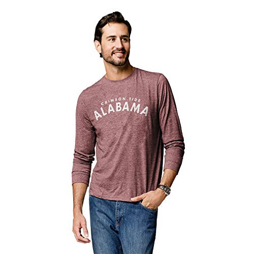 NCAA League Mens Alabama Crimson Tide Reclaim L s Tee X Large True Cardinal