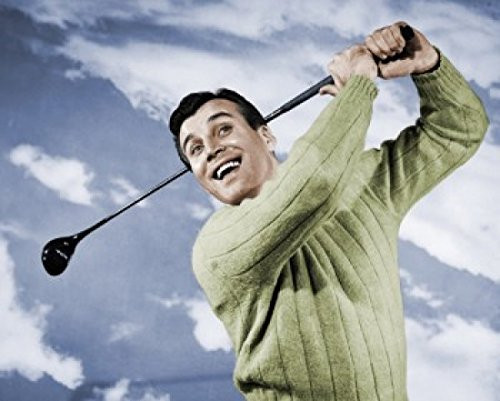 Posterazzi Close up of mid adult man swinging golf club Poster Print  18 x 24