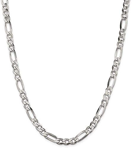 Savlano 925 Sterling Silver 5mm Italian Solid Figaro Link Chain Necklace With Gift Box For Men   Women   Made in Italy  20 5mm