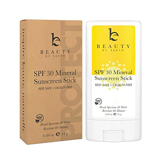 Mineral Sunscreen Stick   SPF 30 Zinc Oxide Sunscreen Lotion Stick Made with Organic Ingredients Best Sun Protection Travel Sunscreen Face and Body Reef Safe Sunscreen Water Resistant