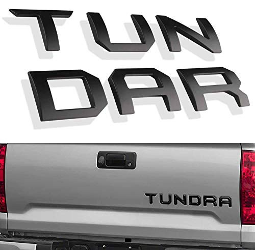 Mr Udinese Tailgate Insert Letters Compatible with Toyota Tundra 2014 2020 3D Raised   Strong Adhesive Decals Letters Tailgate Emblems Inserts Letters  Black