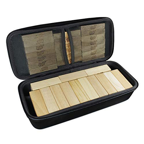 TUDIA EVA Empty Hard Carrying Case Compatible with Jenga Blocks  54 Pieces    Wooden Tumbling Tower Game  Stacking Building Blocks  CASE ONLY Blocks NOT Included