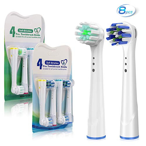 Replacement Toothbrush Heads for Oral B Braun 8 Pack Professional Electric Toothbrush Heads Precision Clean Brush Heads Refill Compatible With Oral B 7000 Pro 1000 9600  5000 3000 8000  8pack