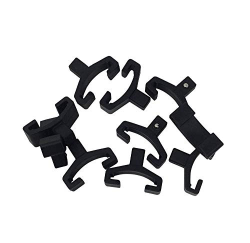 Black Spring Loaded Ball Bearing Socket Replacement Clips for Use with Socket Holder Rails 10 Piece  1 4 inch