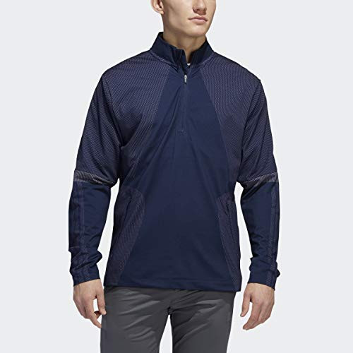adidas Golf Sport Warp Knit 1 4 Zip Jacket Collegiate Navy X Large