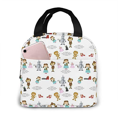 Wizard Of Oz Reusable Lunch Bags Leakproof Insulated Cooler Bag Durable Tote Box for Women Men Picnic Work School