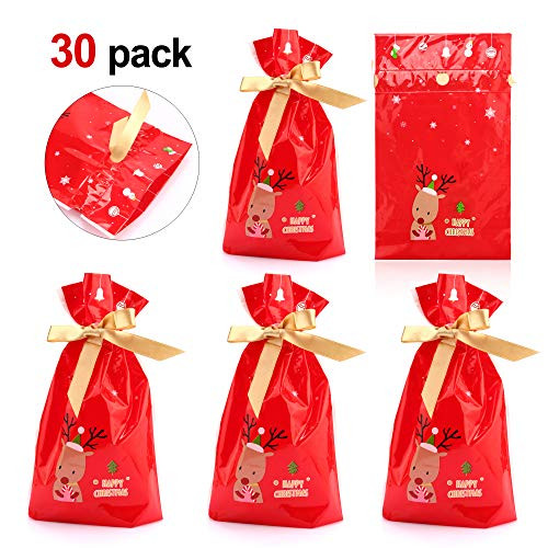 Konsait Christmas Drawstring Candy Bag Gift Treat Cookie Pouch Goody Bags Xmas Accessories Santa Sack for Christmas Party Bag Fillers Party Decoration Christmas Favor Supplies Bags (30pack) Konsait Christmas Drawstring Candy Bag Gift Treat Cookie Pouch Goody Bags Xmas Accessories Santa Sack for Christmas Party Bag Fillers Party Decoration Christmas Favor Supplies Bags (30pack)