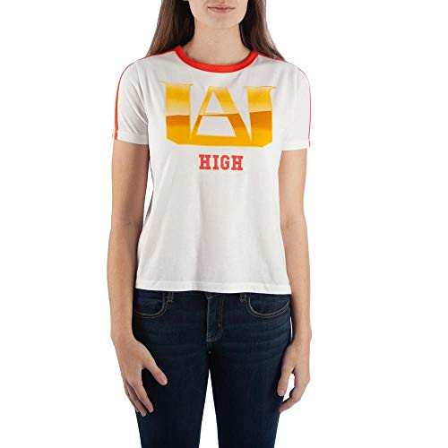 My Hero Academia UA High School Juniors? Striped Sleeve Ringer T Shirt Medium