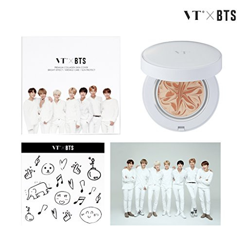 VT COSMETICS  VT X BTS Collagen Pact 11g   Collagen Pact   Stickers   Poster   23 White