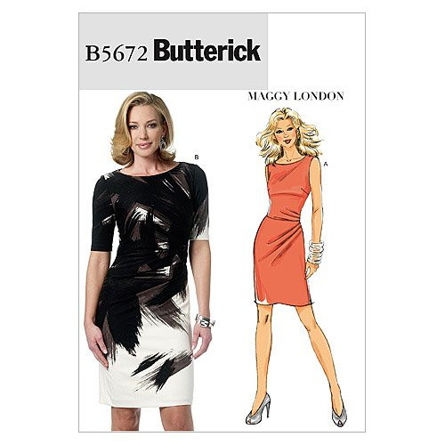 BUTTERICK PATTERNS B5672 Misses' Dress, Size FF (16-18-20-22)