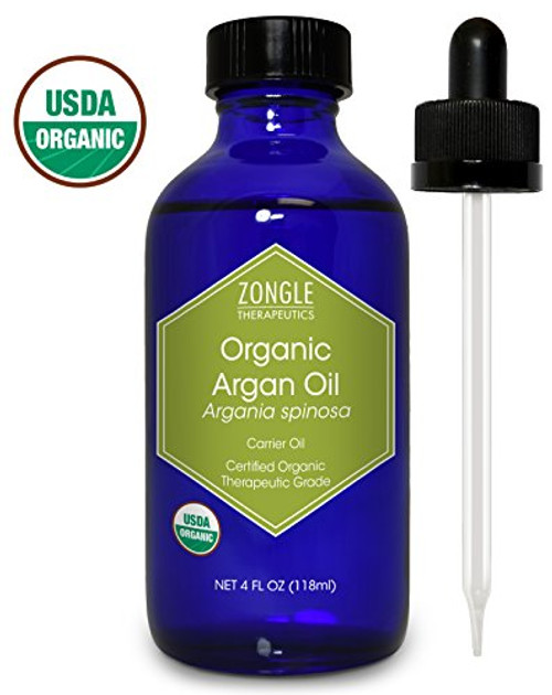 Zongle USDA Certified Organic Argan Oil Moroccan Argania Spinosa 4 OZ